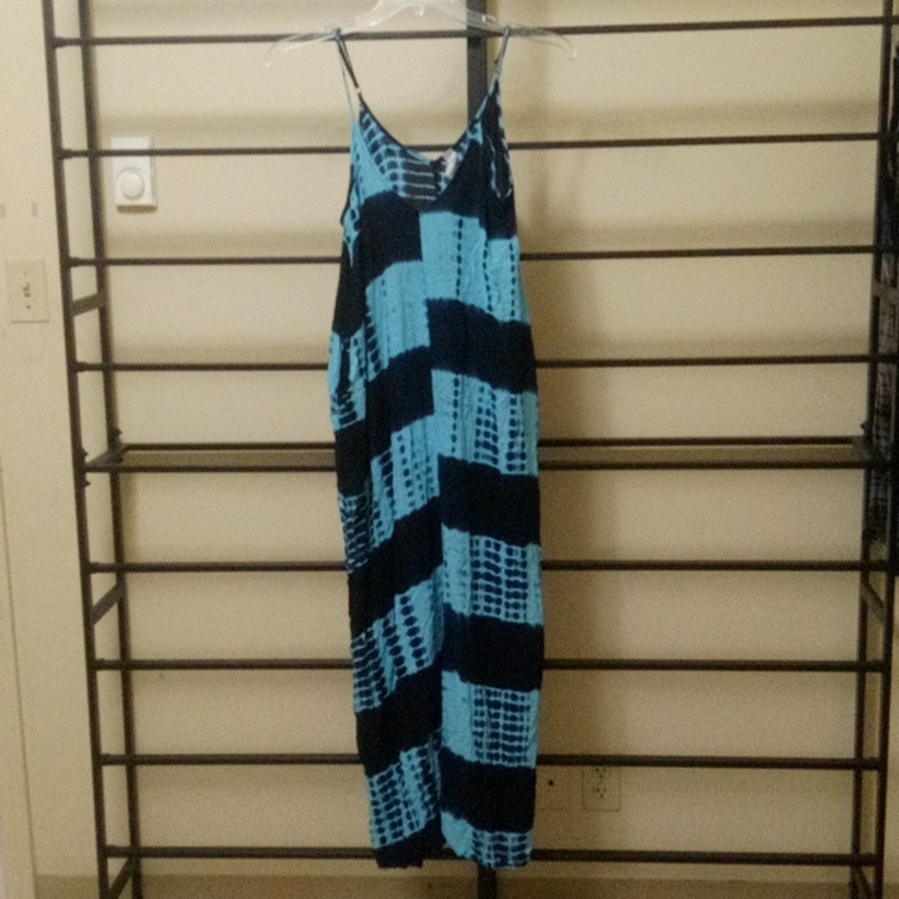 Mahina small medium tie dye blue dress